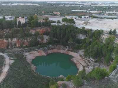 Il lago visto dall'alto con il FK Drone (foto di Francesco Cocco)